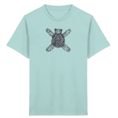Bär von oben gezeichnet - Kinder Bio T-Shirt