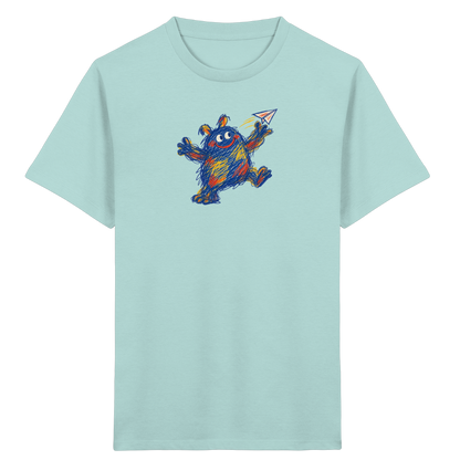 Papierfliegerwerfer Kritzelmonster Kinder Shirt - Kinder Bio T-Shirt