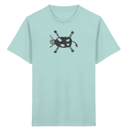 Kuh von oben gezeichnet - Kinder Bio T-Shirt
