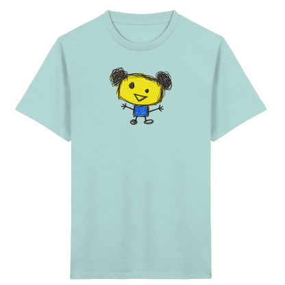 Kritzelkopf mit Doppeldutt - Kinder Bio T-Shirt