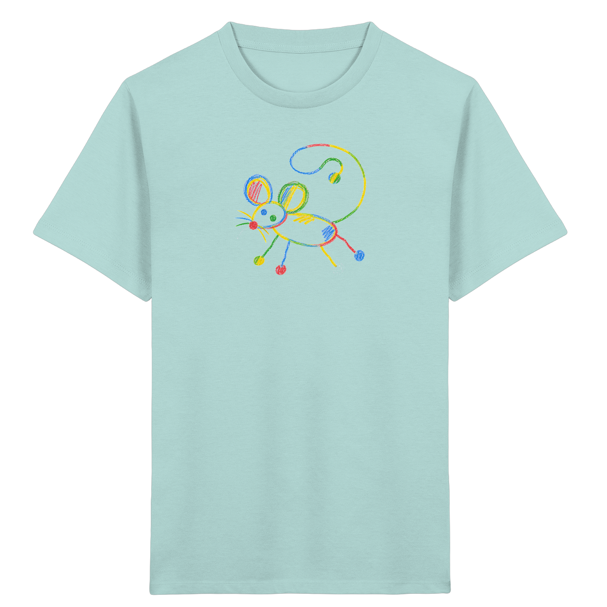 Farbpunkt Maus Kinder Shirt - Kinder Bio T-Shirt