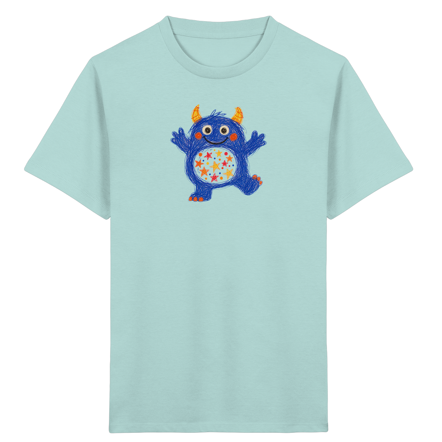 Funkelbauch Kritzelmonster Shirt - Kinder Bio T-Shirt