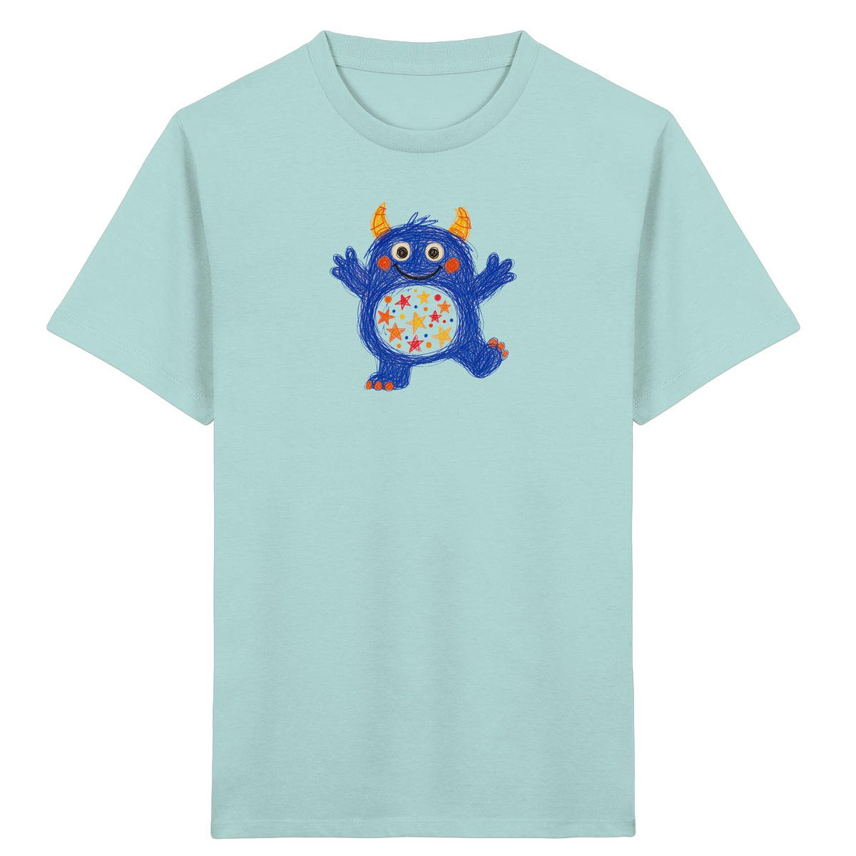 Funkelbauch Kritzelmonster Shirt - Kinder Bio T-Shirt