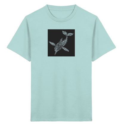Delfin von oben - Kinder Bio T-Shirt