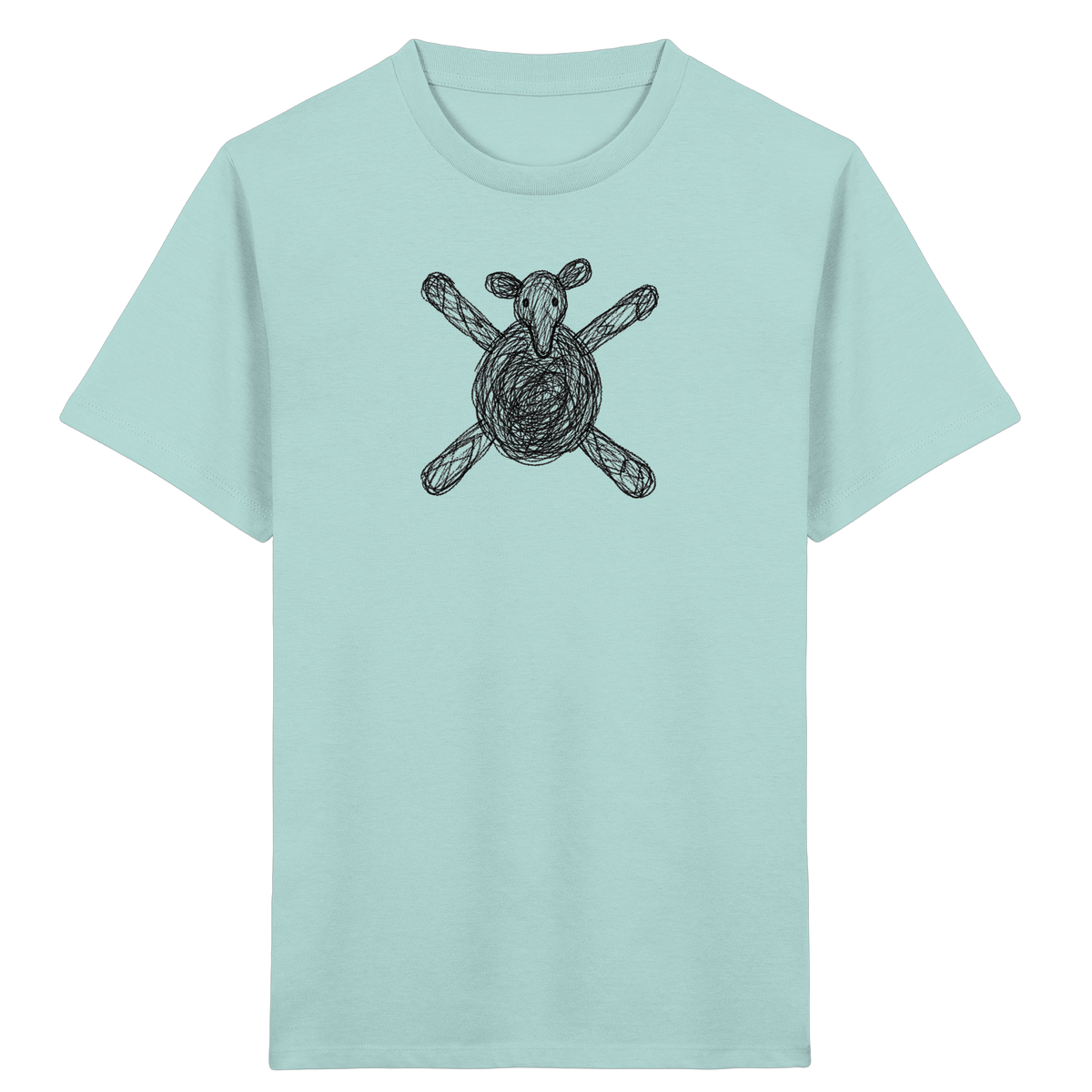 Tapir von oben gezeichnet - Kinder Bio T-Shirt