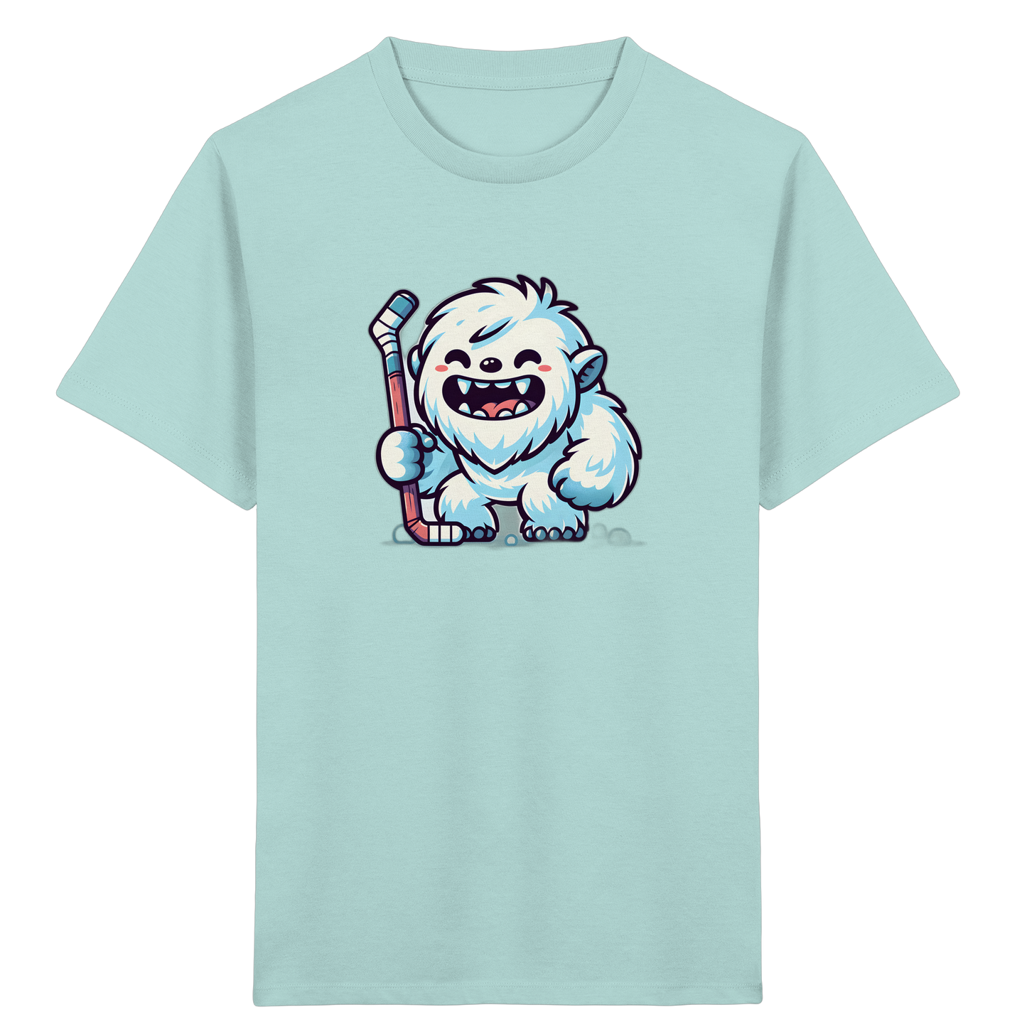 Yeti Eishockey: Fröhliches Kinder T-Shirt