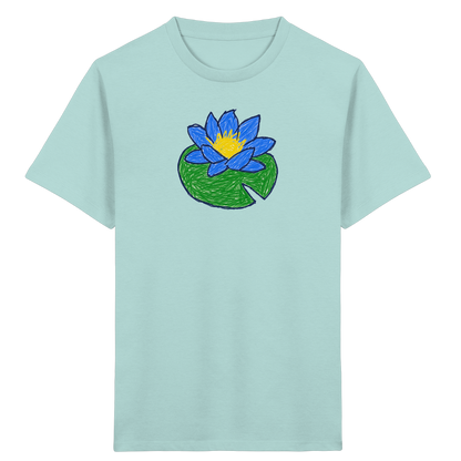 Kritzel Wasserlilie Kinder Shirt - Kinder Bio T-Shirt