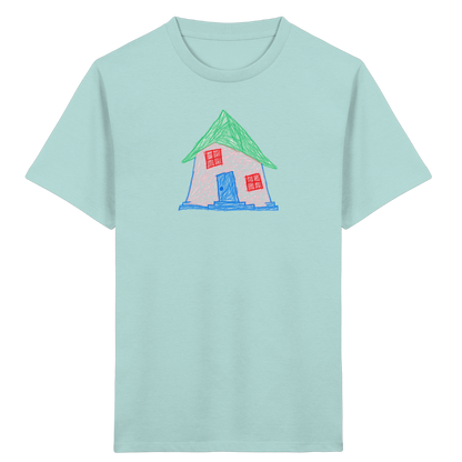 Rosa Schiefhaus Kinderzeichnung - Kinder Bio T-Shirt