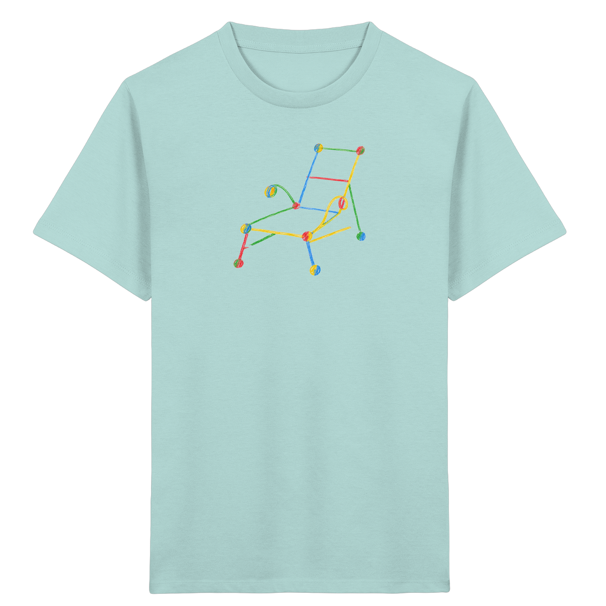 Bunte Liege mit Farbpunkten - Kinder Bio T-Shirt