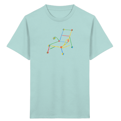 Bunte Liege mit Farbpunkten - Kinder Bio T-Shirt