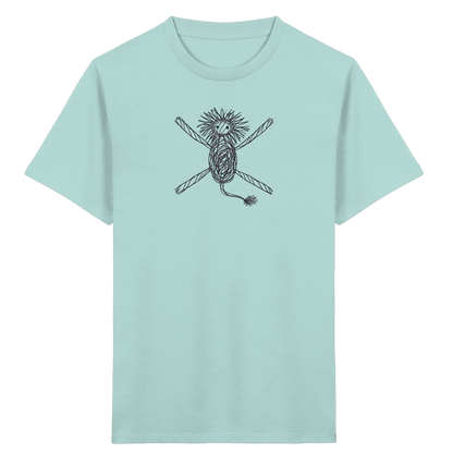 Löwe von oben gezeichnet - Kinder Bio T-Shirt
