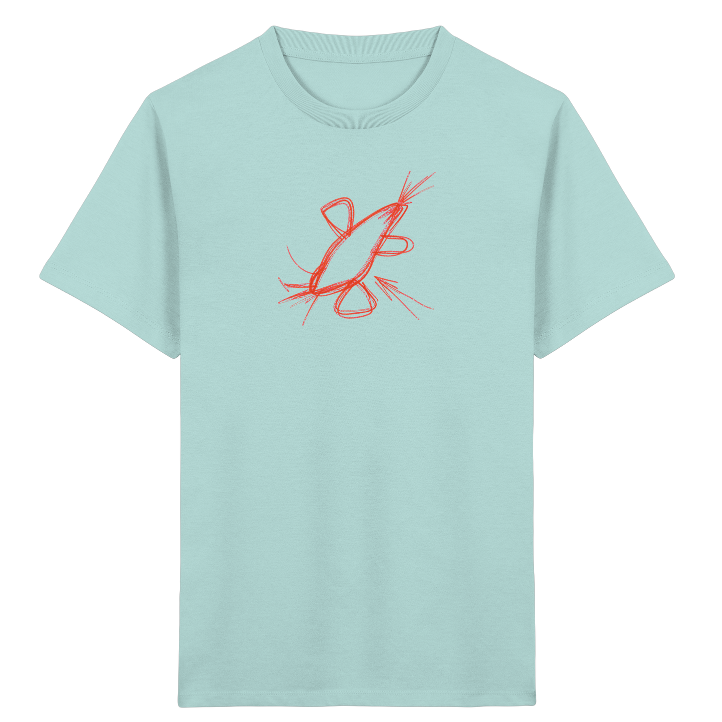 Kupferne Wackelrakete für Kinder - Kinder Bio T-Shirt