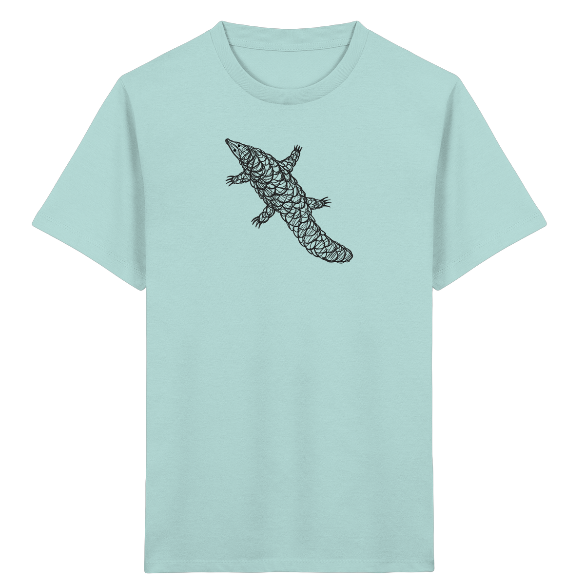 Schuppentier von oben - Kinder Bio T-Shirt