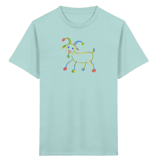 Freche Farbpunkt Ziege - Kinder Bio T-Shirt