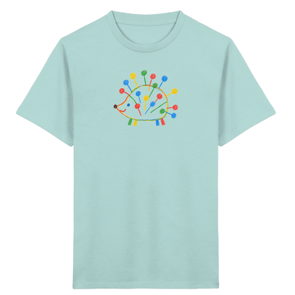 Bunter Farbpunkt Igel - Kinder Bio T-Shirt