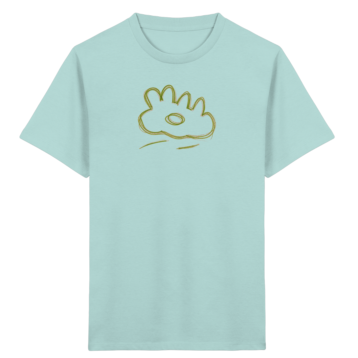Grüne Wackelwolke Kinder T-Shirt - Kinder Bio T-Shirt