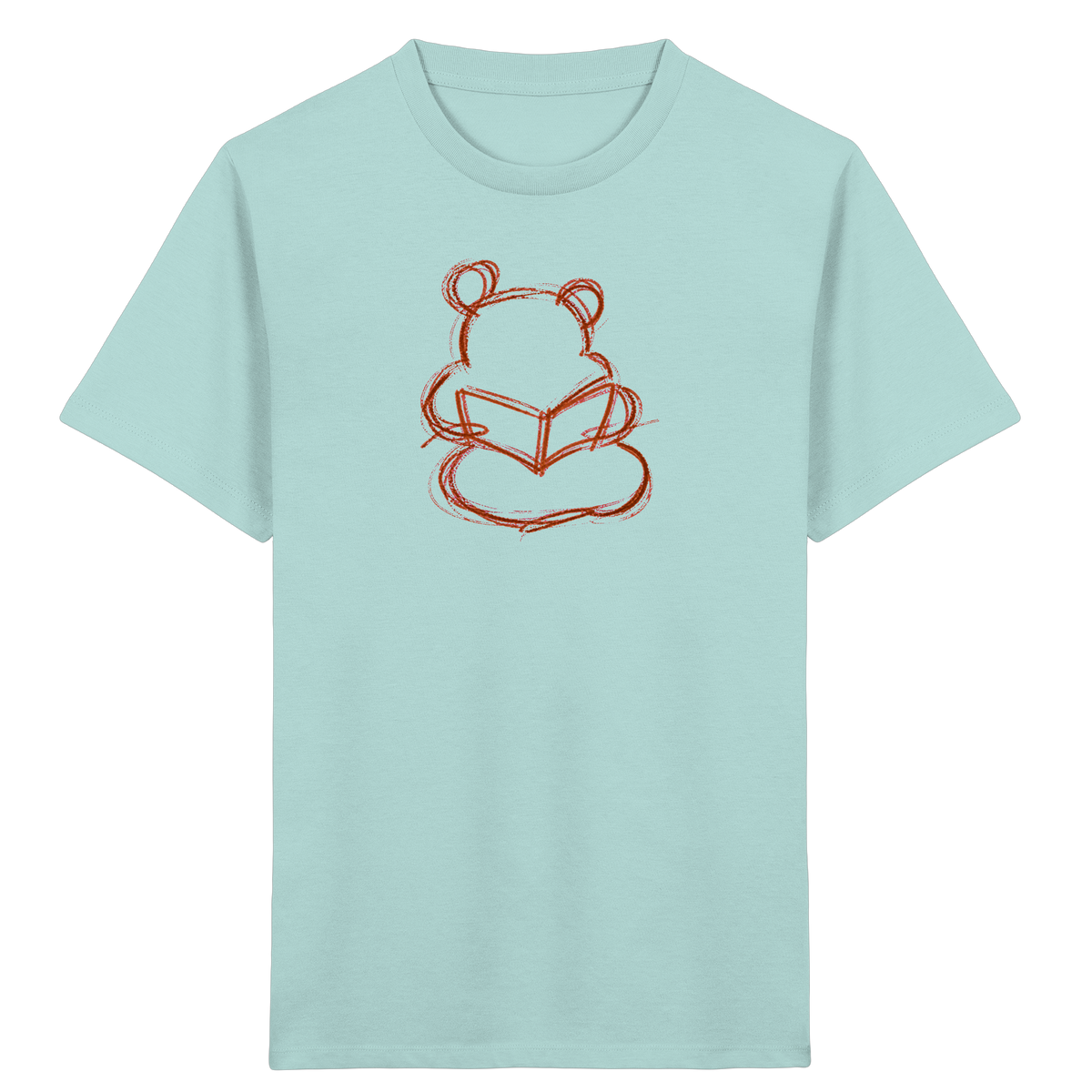 Wackelbär mit offenem Buch - Kinder Bio T-Shirt