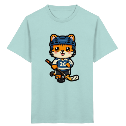 Tiger Eishockey Spieler Kinder T-Shirt - Kinder Bio T-Shirt