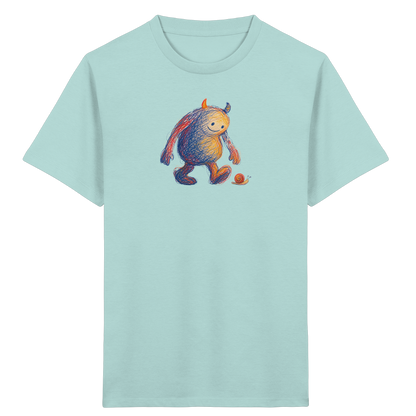 Schneckenfreund Monster Kinder T-Shirt - Kinder Bio T-Shirt