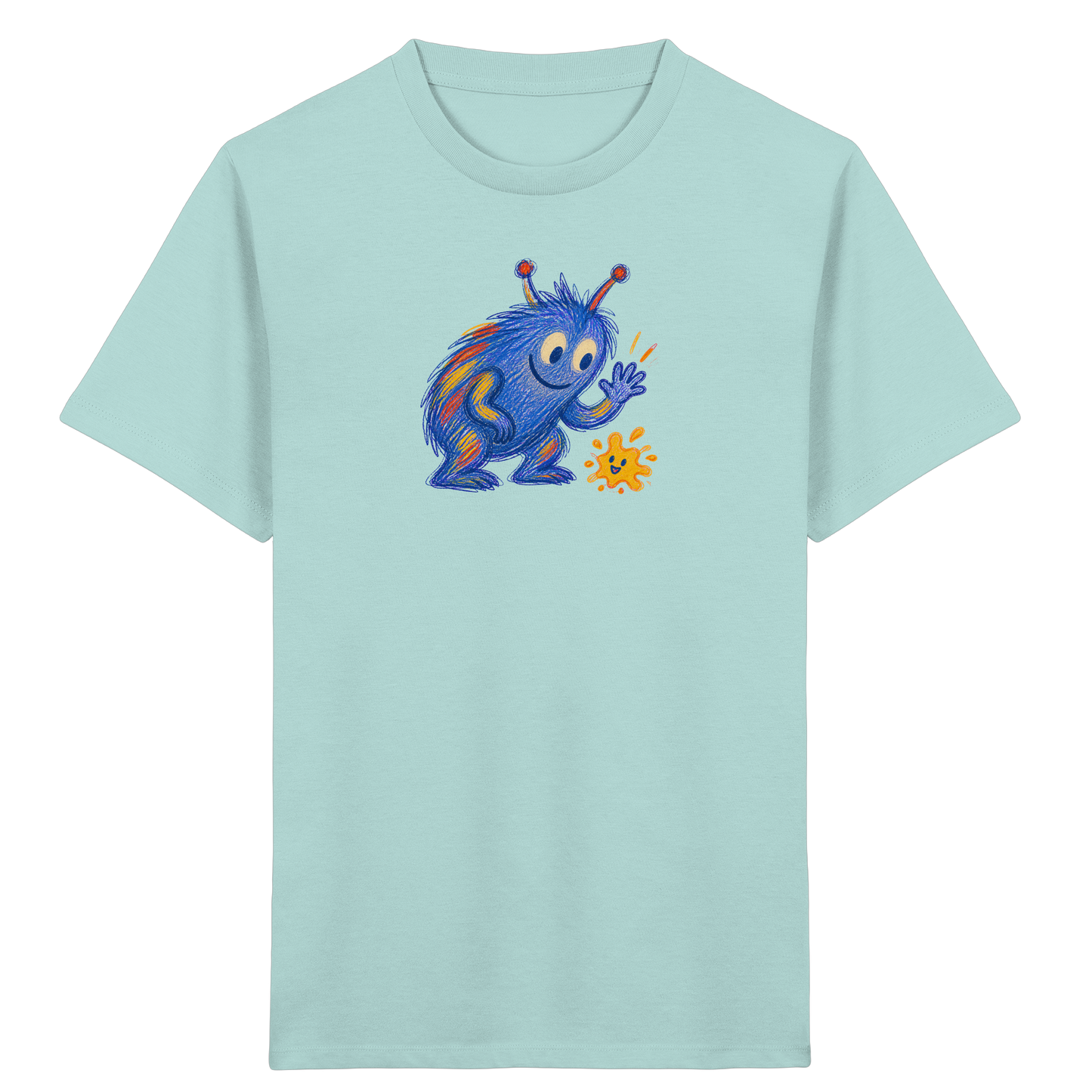 Klecksfreund Monster Kinder T-Shirt - Kinder Bio T-Shirt