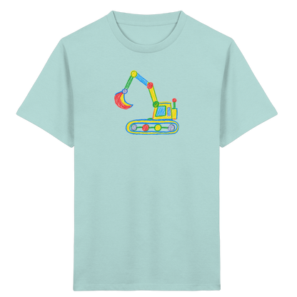 Bunter Punkt Bagger - Kinder Bio T-Shirt
