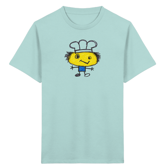 Kritzelkopf mit Kochmütze - Kinder Bio T-Shirt