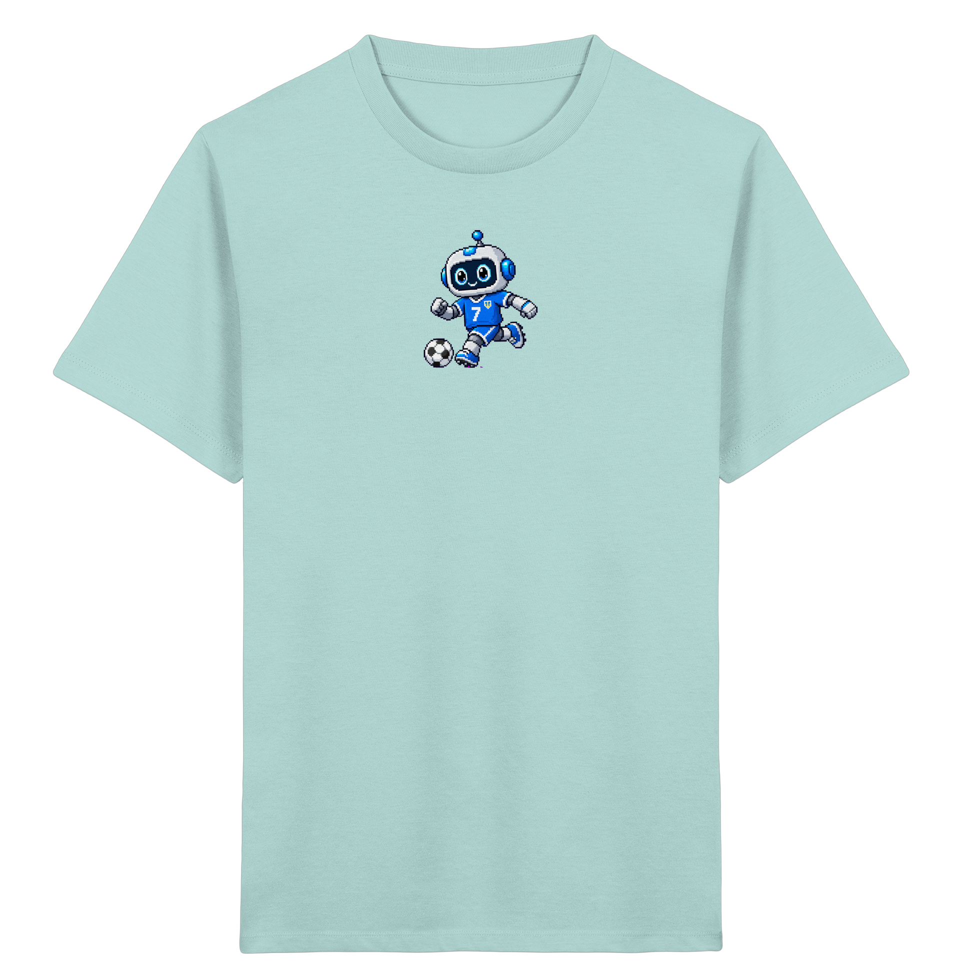Pixel-Roboter: Retro-Shirt für kleine Technikfans - Kinder T-Shirt