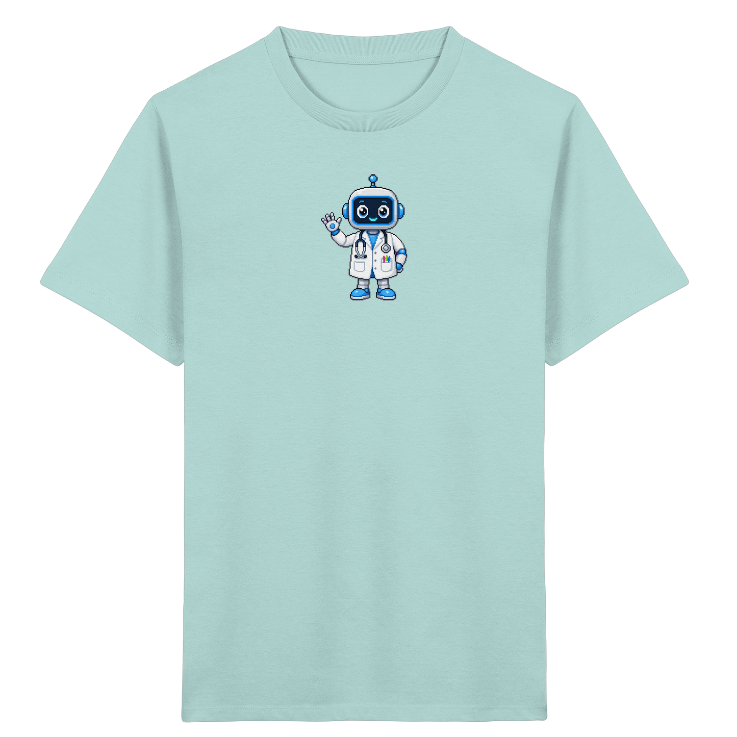 Pixel Roboter T-Shirt: Freundlich und cool - Kinder T-Shirt