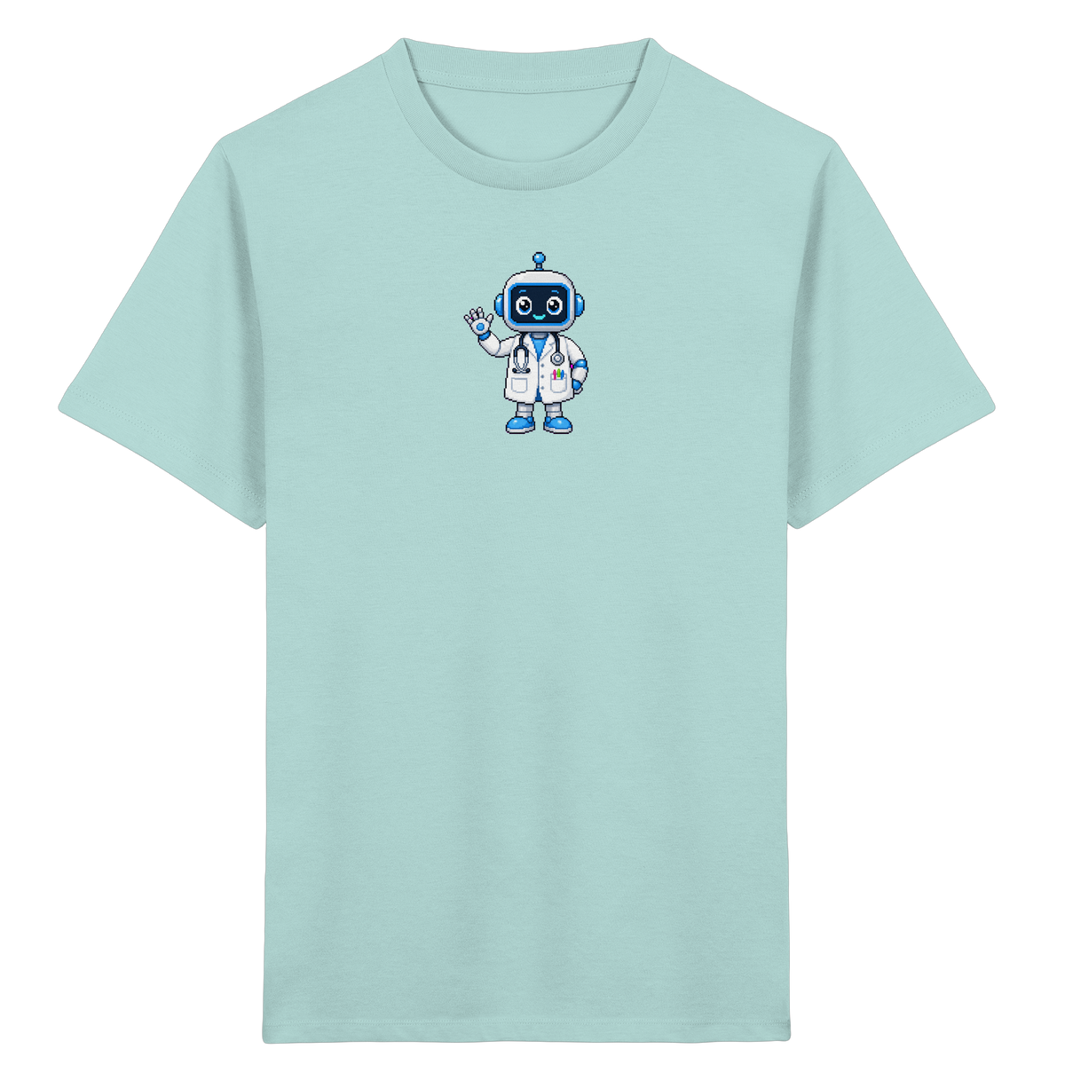 Pixel Roboter T-Shirt: Freundlich und cool - Kinder T-Shirt