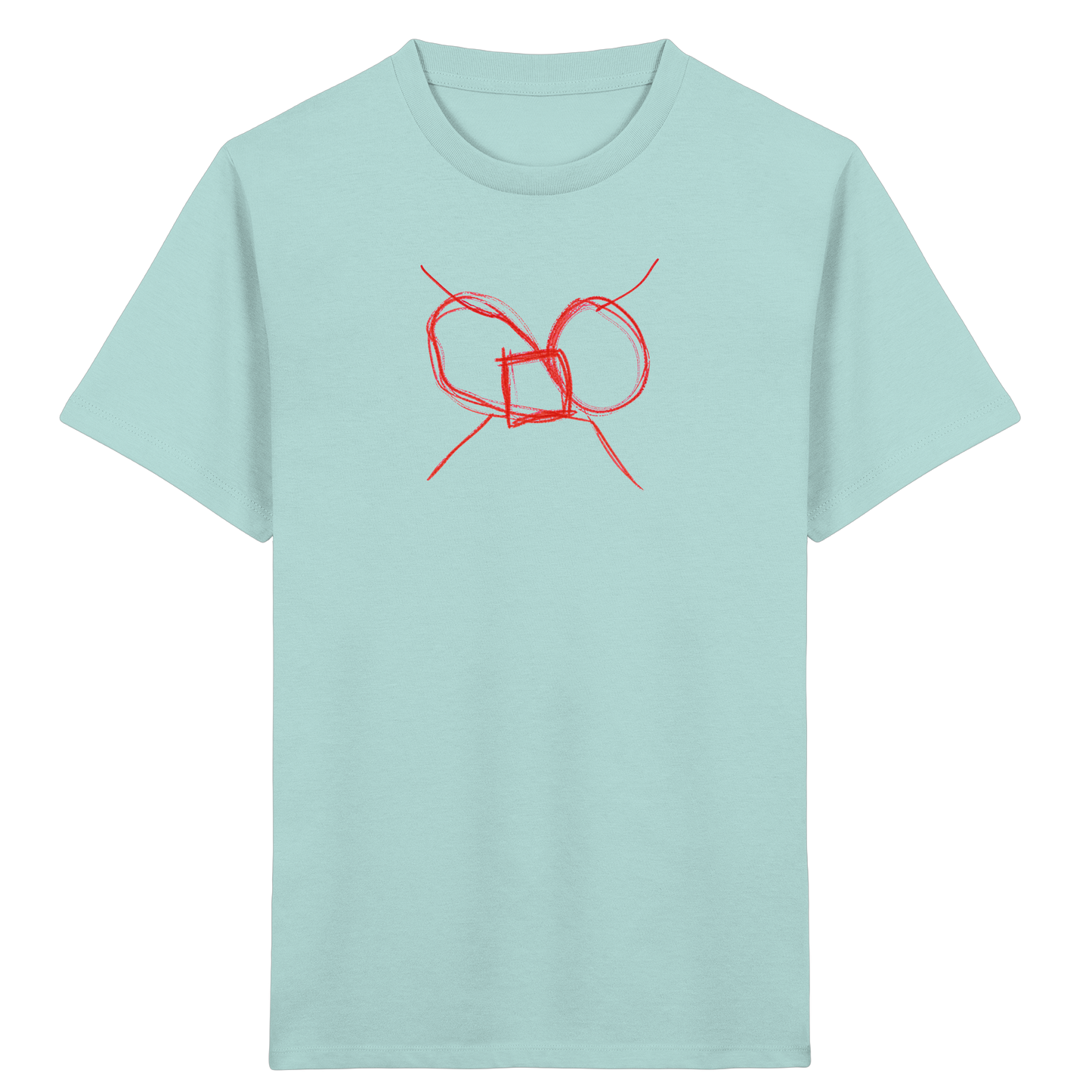 Ziegelrote Wackelschleife Kinder T-Shirt - Kinder Bio T-Shirt