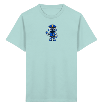 Pixel Roboter Polizei: Winkendes Kinder-T-Shirt - Kinder T-Shirt