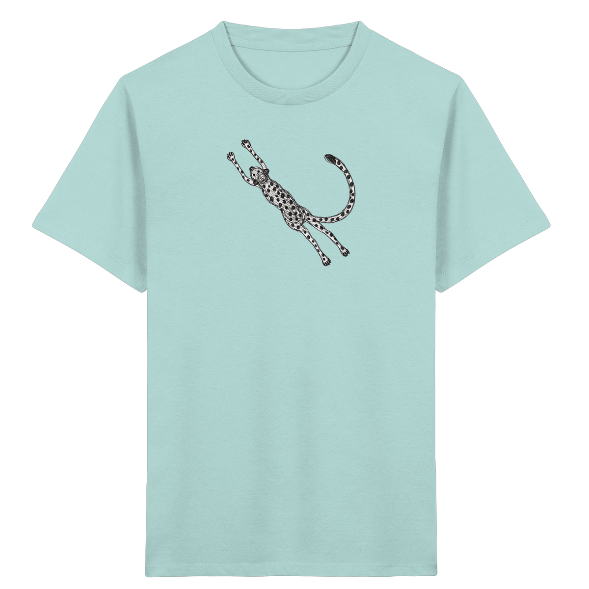 Gepard von oben - Kinder Bio T-Shirt
