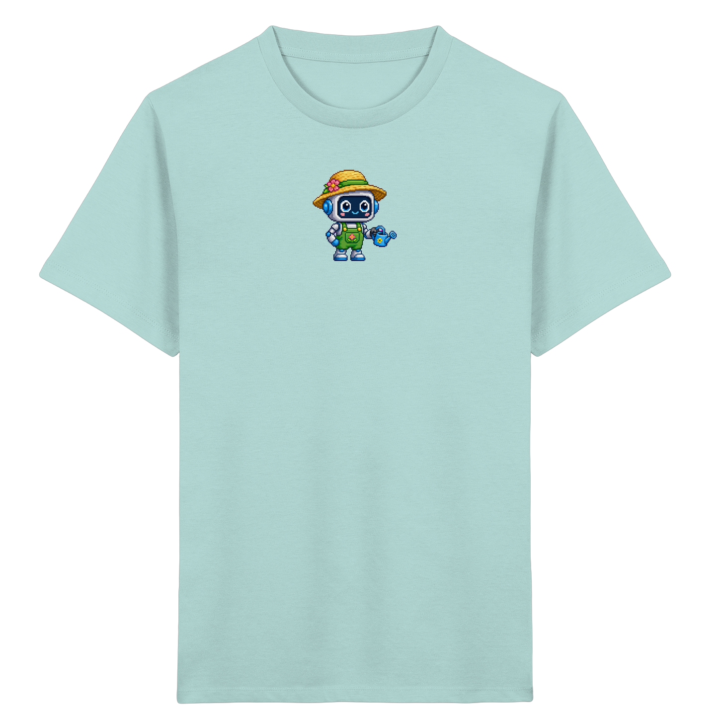 Pixel Roboter T-Shirt: Freundlicher Look - Kinder T-Shirt