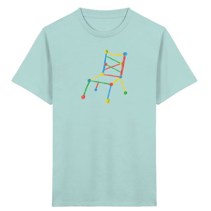Bunter Kritzelstuhl für Kinder - Kinder Bio T-Shirt
