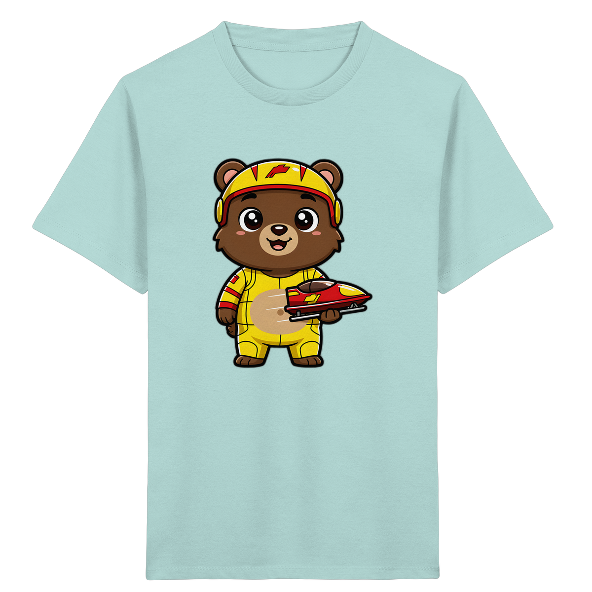 Bären-Rennfahrer T-Shirt: Abenteuer pur! - Kinder Bio T-Shirt