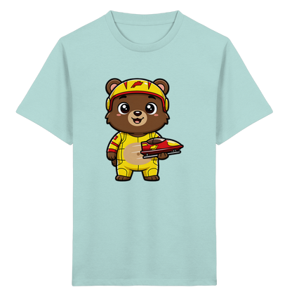 Bären-Rennfahrer T-Shirt: Abenteuer pur! - Kinder Bio T-Shirt