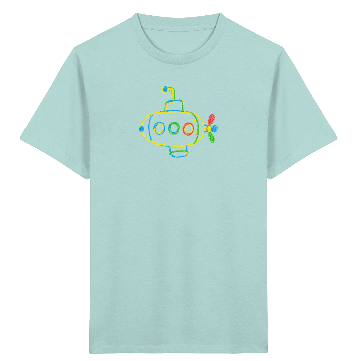 Farbpunkt U-Boot Abenteuer - Kinder Bio T-Shirt