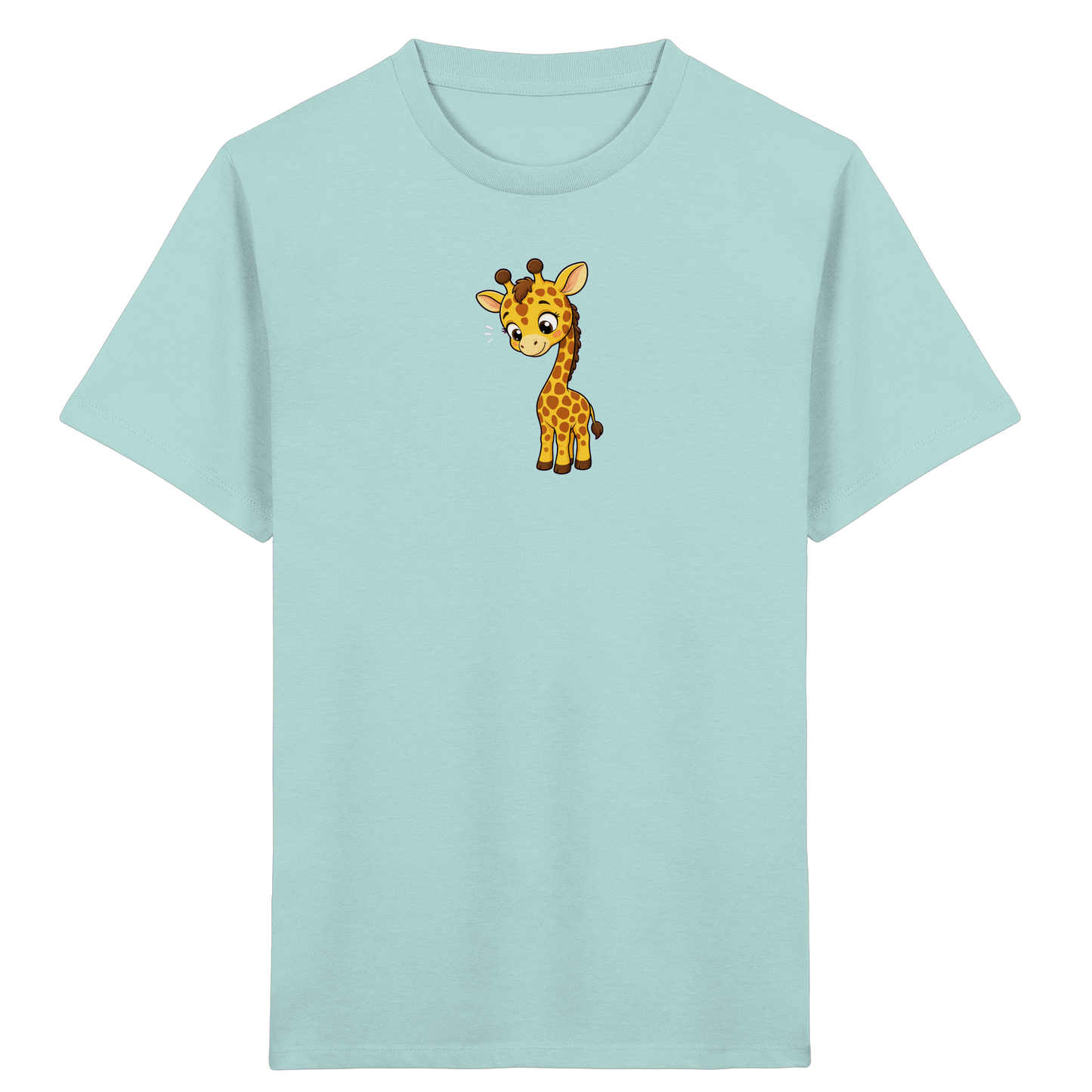Niedliche Giraffe: Fröhliches Kinder-T-Shirt - Kinder Bio T-Shirt