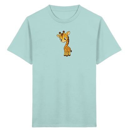 Niedliche Giraffe: Fröhliches Kinder-T-Shirt - Kinder Bio T-Shirt