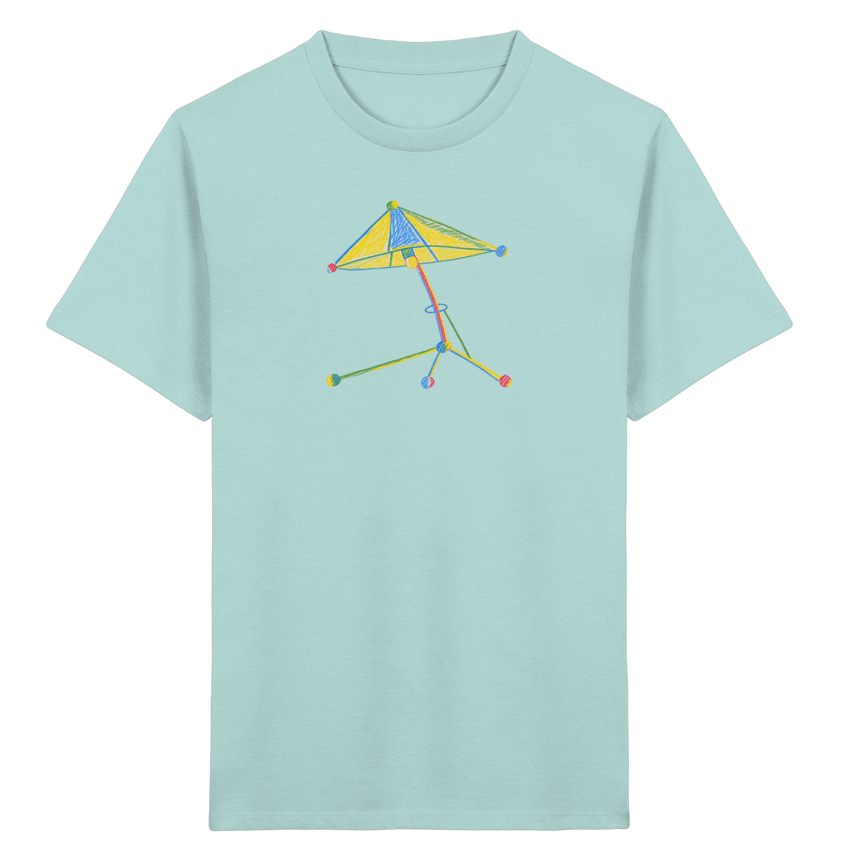 Bunte Farbpunkt Lampe - Kinder Bio T-Shirt