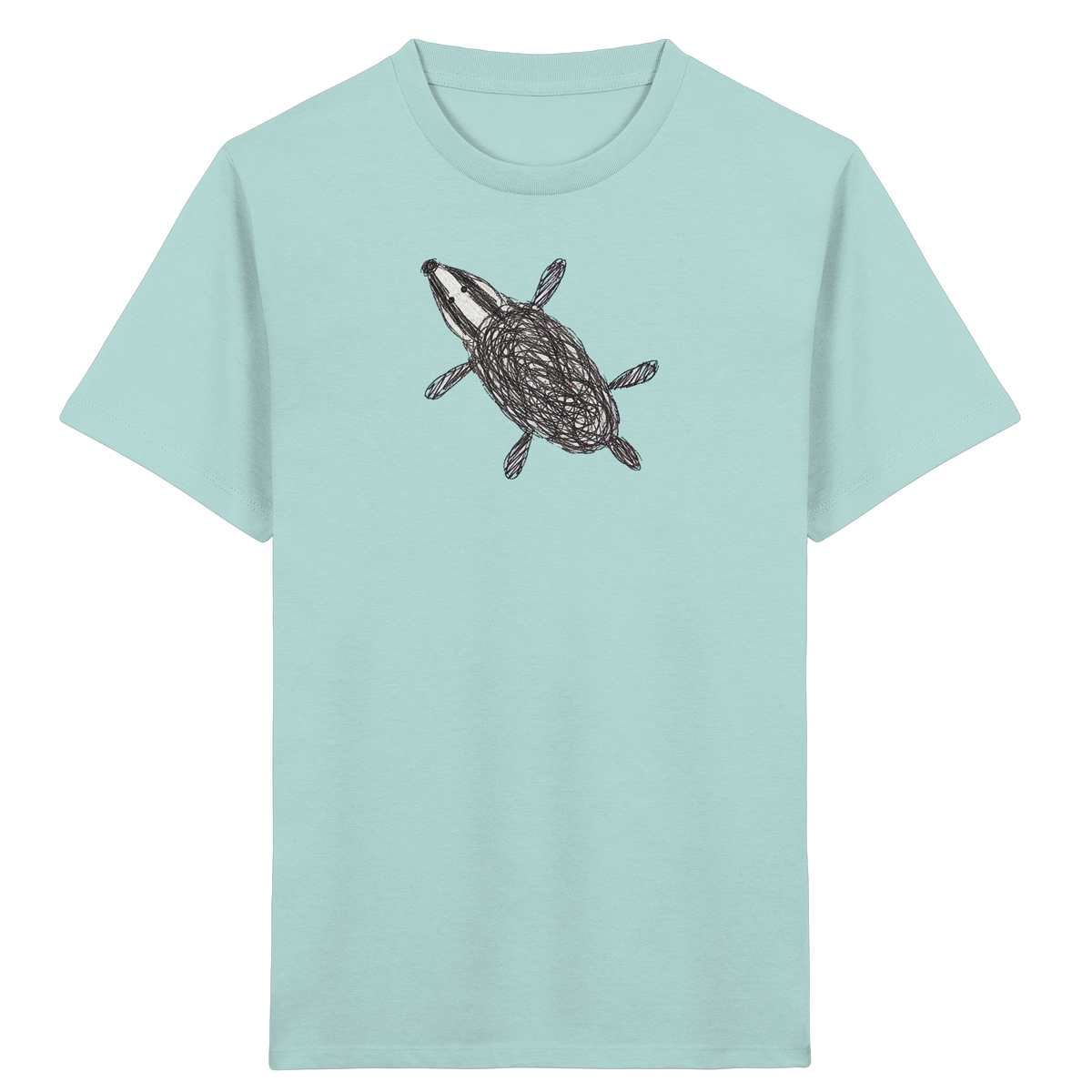 Dachs von oben - Kinder Bio T-Shirt