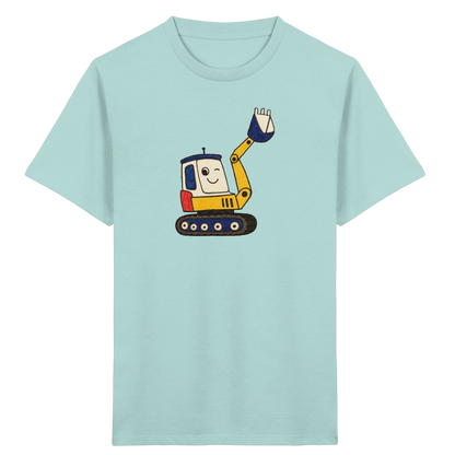 Fröhliches Bagger T-Shirt für Kinder - Kinder Bio T-Shirt