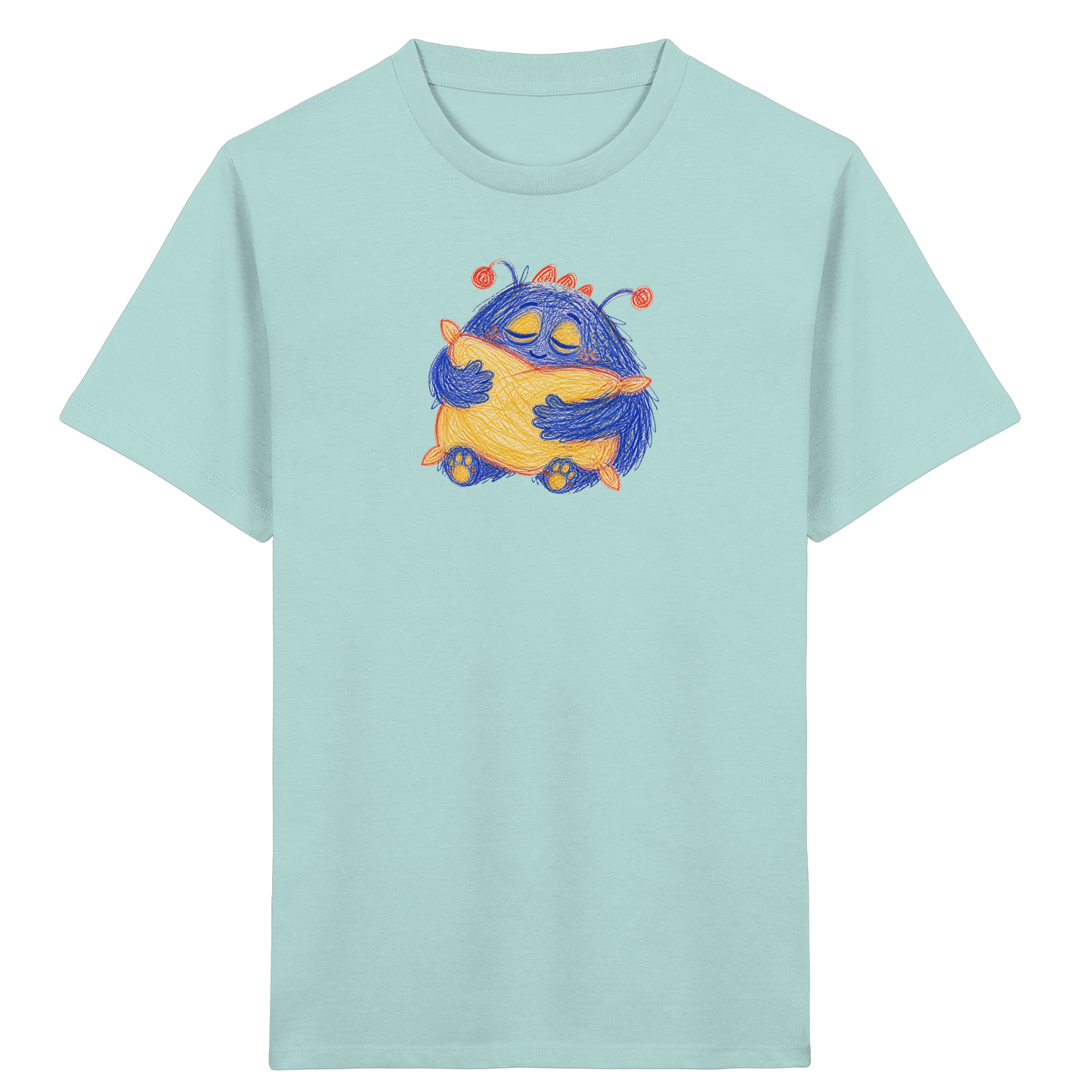 Kissenkuschler Monster Kinder T-Shirt - Kinder Bio T-Shirt
