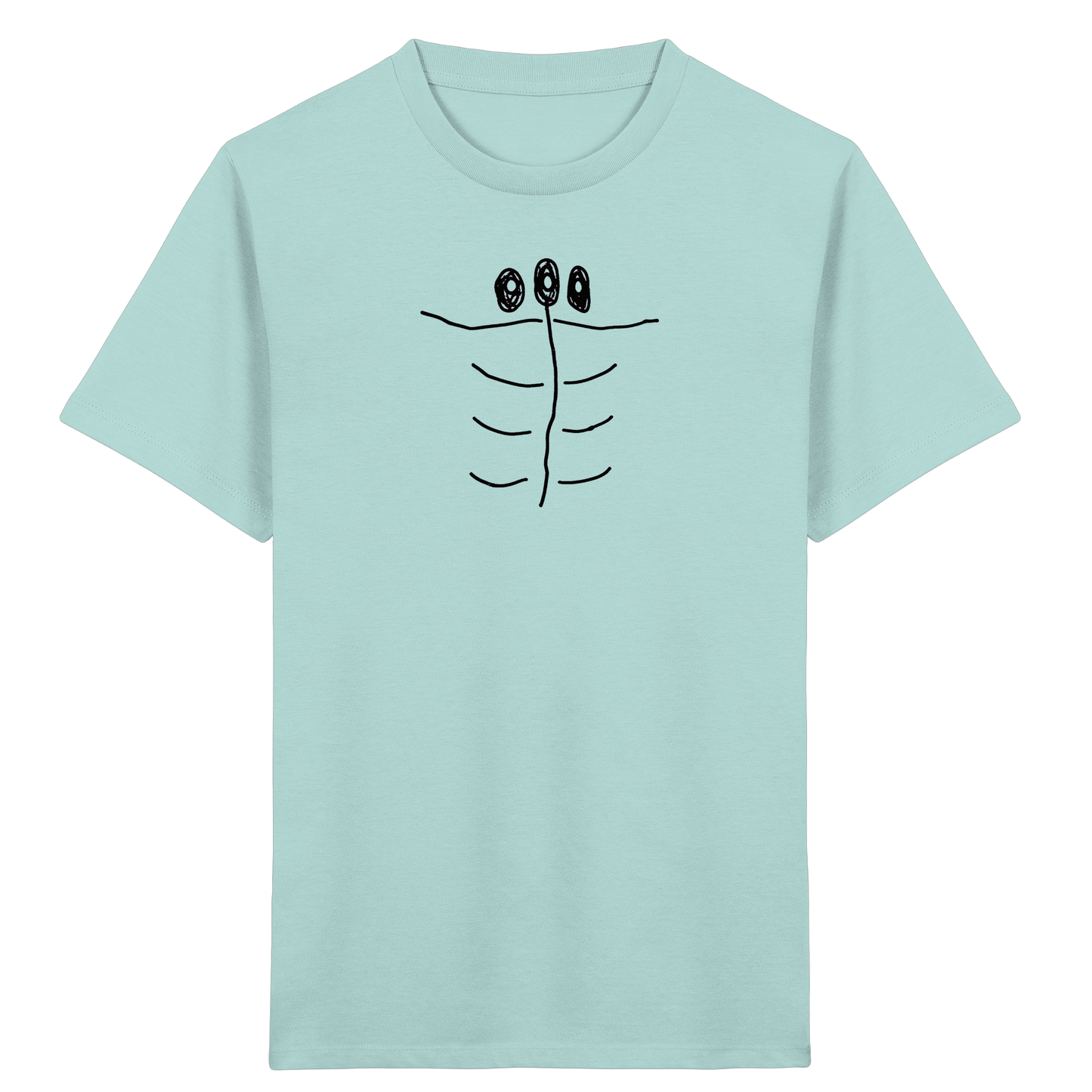 Kinder T-Shirt – Dreiaugige Stangenfigur für Kinder