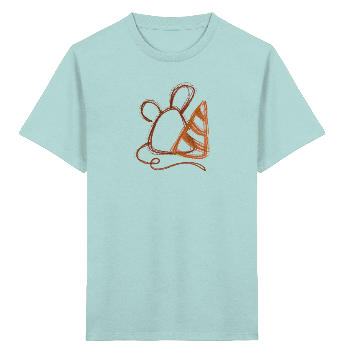 Krakelmaus mit großer Schultüte - Kinder Bio T-Shirt