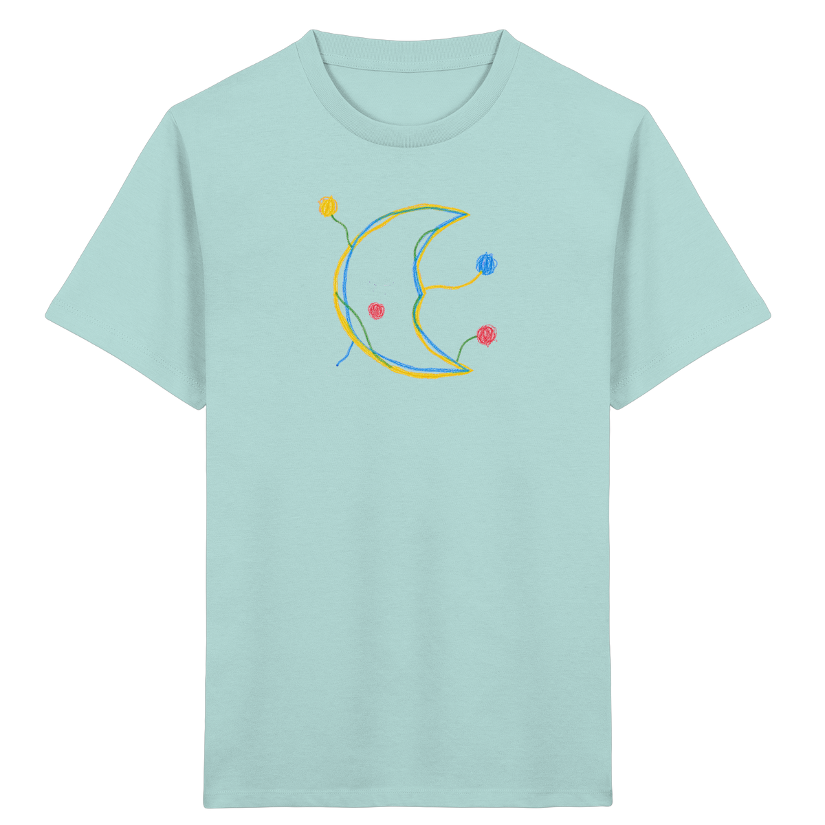 Farbpunkt Mond für Kinder - Kinder Bio T-Shirt