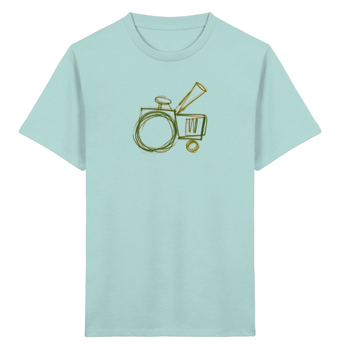 Wackeltraktor mit Schultüte - Kinder Bio T-Shirt