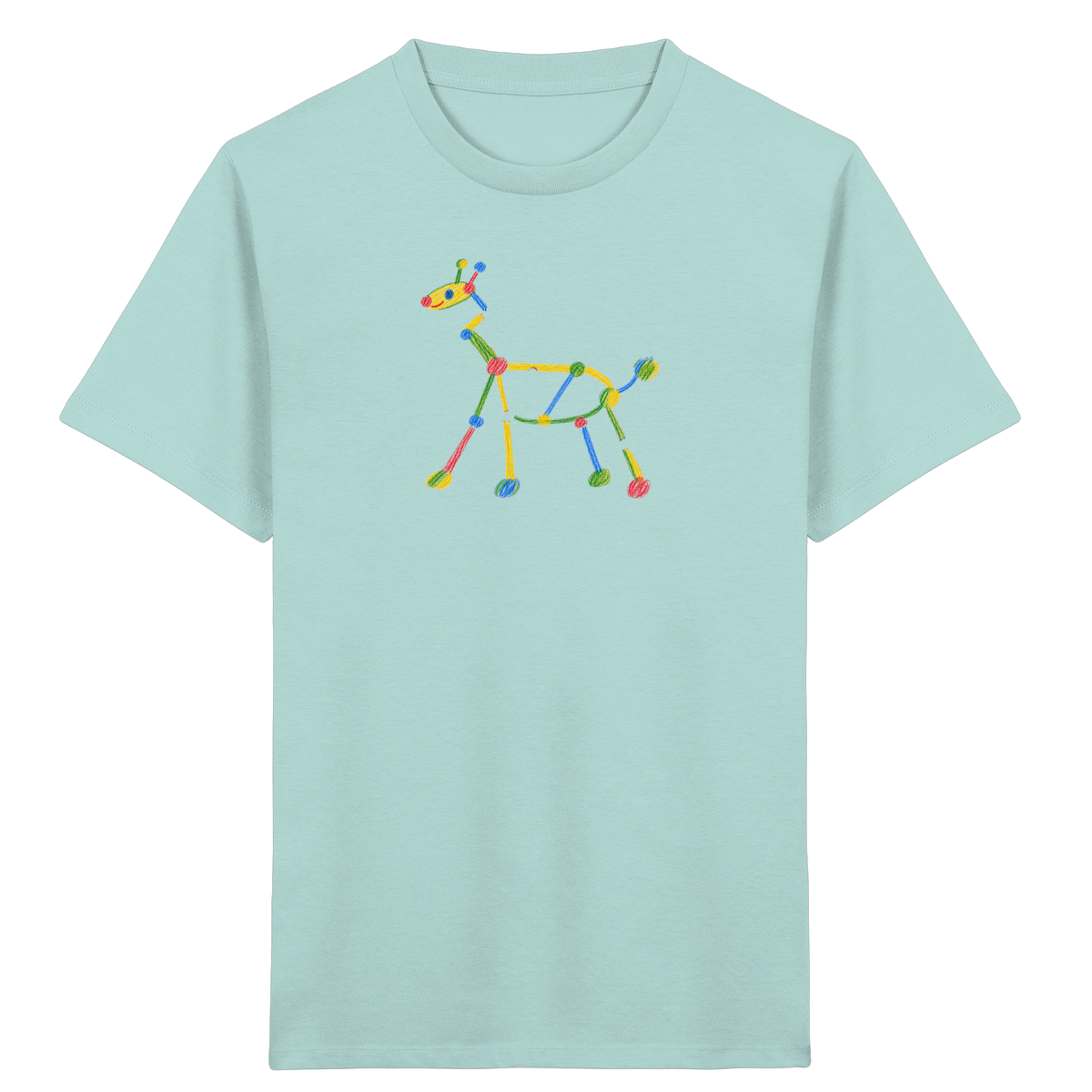 Farbpunkt Giraffe Kinder T-Shirt - Kinder Bio T-Shirt