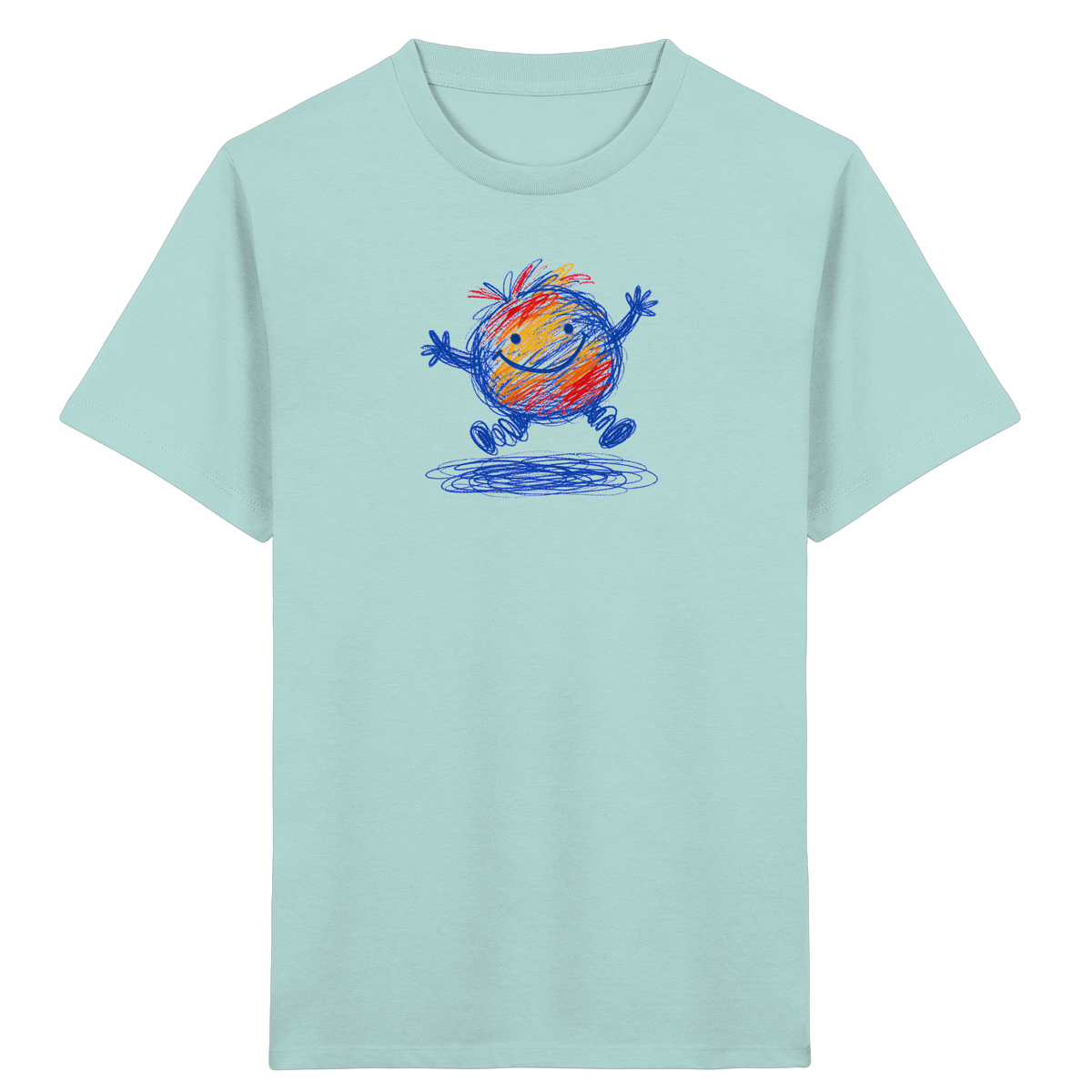 Pfützenhüpfer Kritzelmonster Kinder Shirt - Kinder Bio T-Shirt