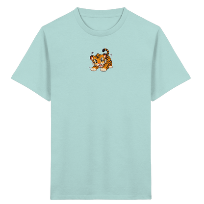 Verspielter Tiger: Fröhliches Kinder T-Shirt - Kinder Bio T-Shirt